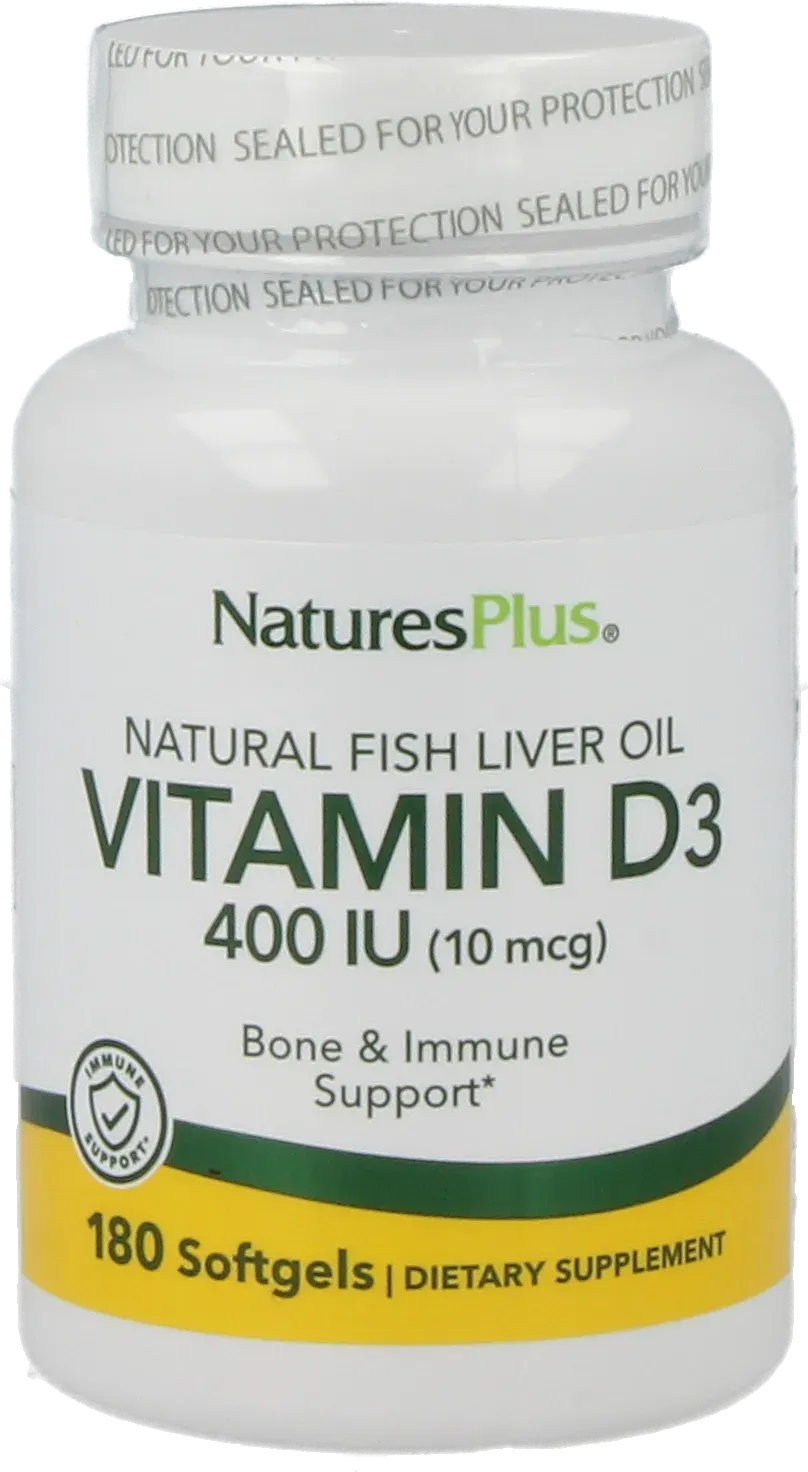 Vitamin D3 400 IU  tablets - 180 Softgels