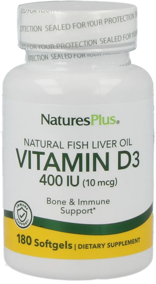 Vitamin D3 400 IU  tablets - 180 Softgels