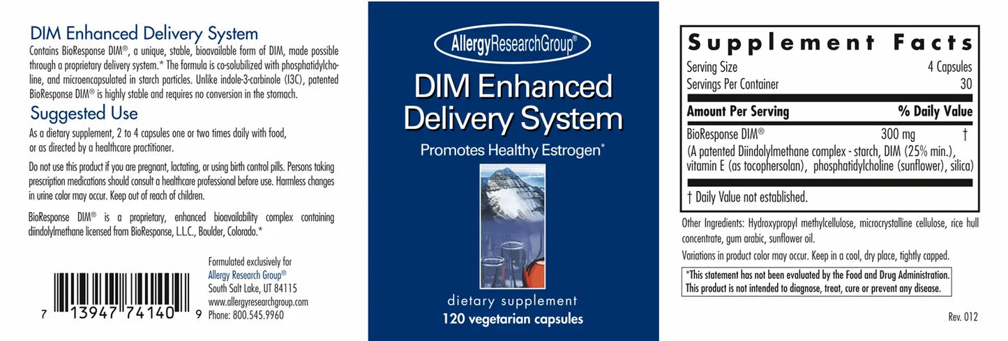 DIM Enhanced Delivery System - 120 Vegan capsules