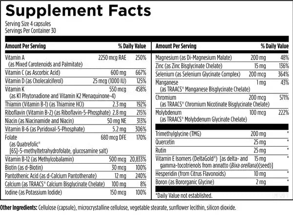 DFH Complete Multi™ Free of Copper & Iron - 120 capsules