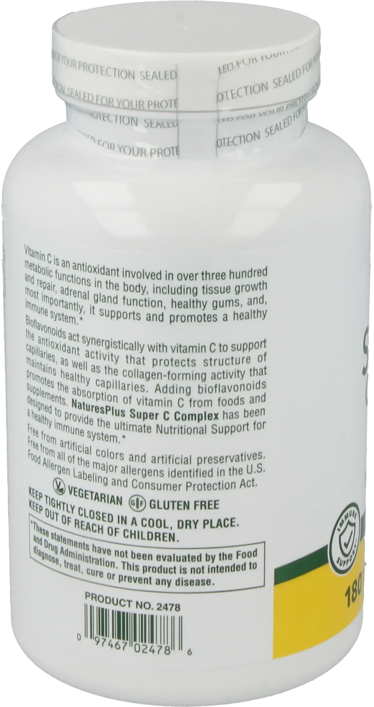 Super C Complex 1000 mg - 180 Tablets