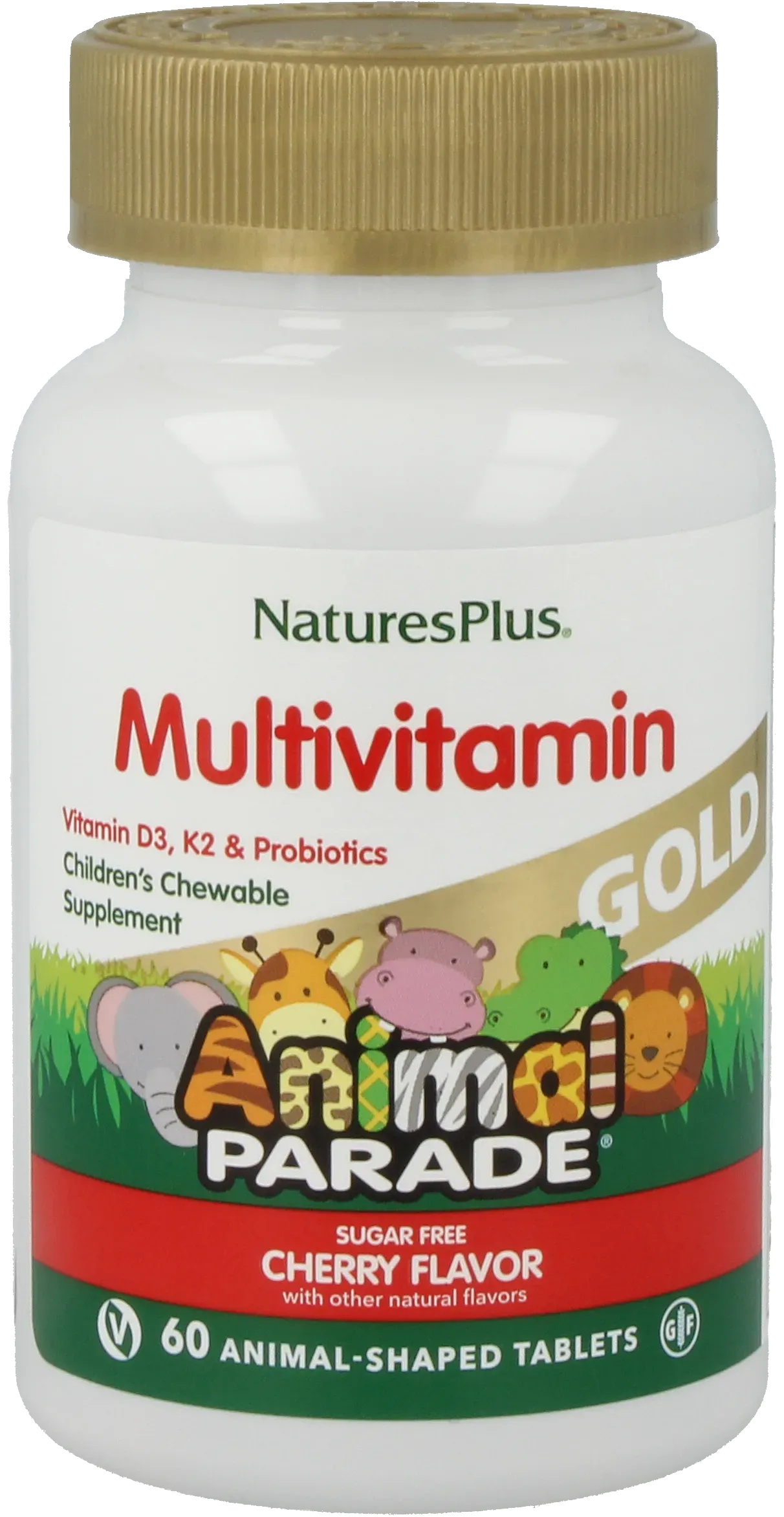 Animal Parade® GOLD Multivitamin Cherry - 60 Lozenges