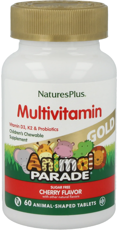Animal Parade® GOLD Multivitamin Cherry - 60 Lozenges