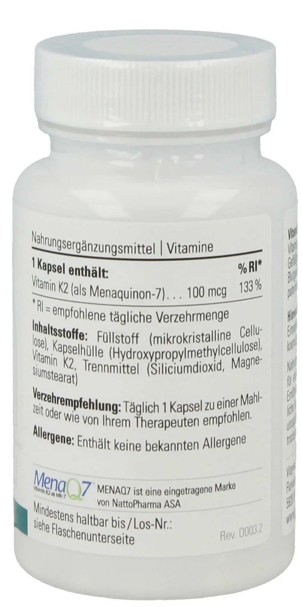 Vitamin K2 - 90 capsules