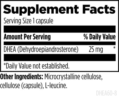 DHEA 25 mg - 60 capsules