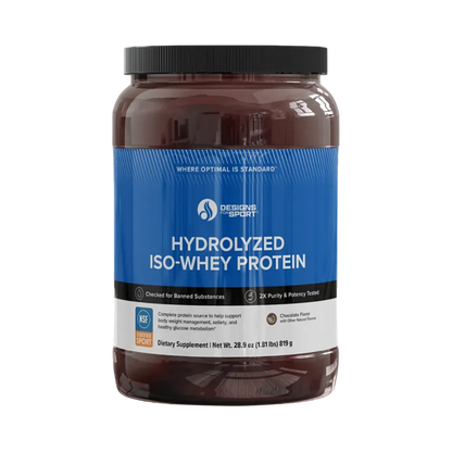 Designs for Sport Hydrolyzed ISO-Whey Protein Chocolate - 819 g powder