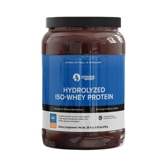 Designs for Sport Hydrolyzed ISO-Whey Protein Chocolate - 819 g powder