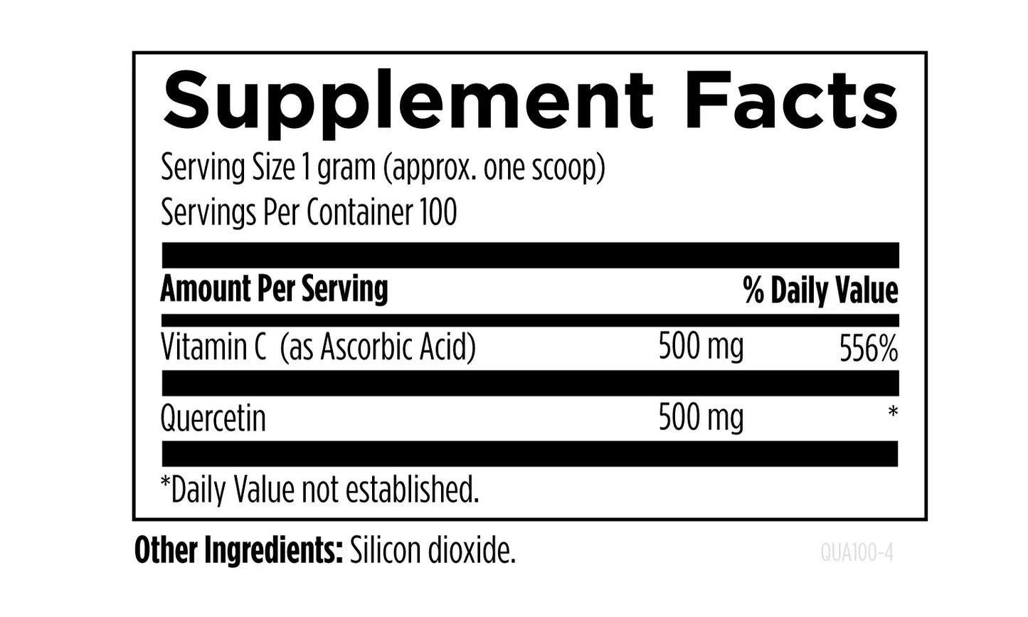 Quercetin Ascorbate - 100 g powder