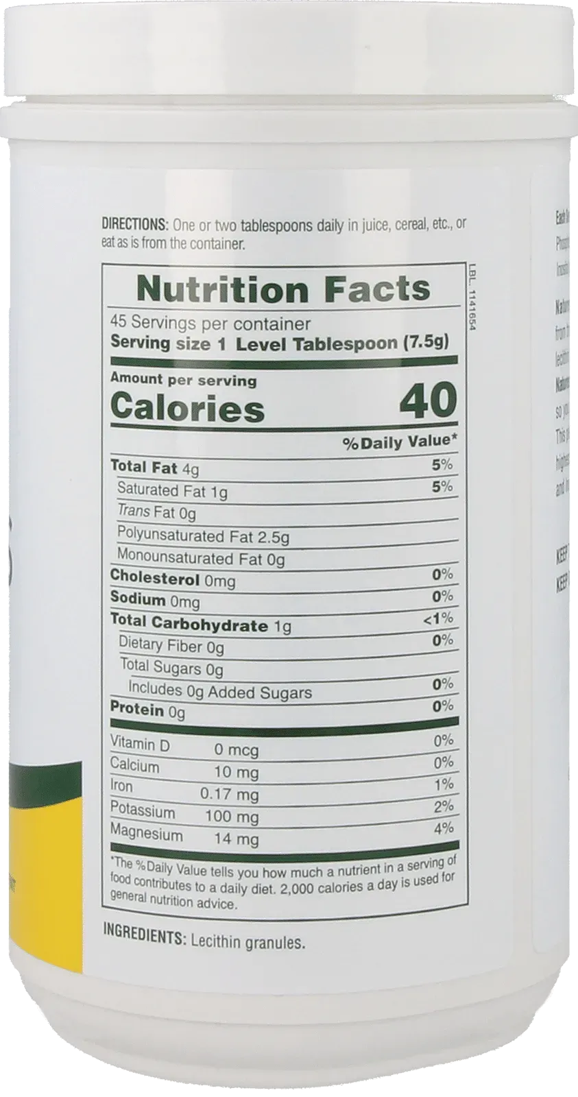 Lecithin Granules - 340 g powder