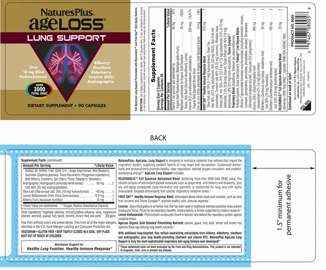 AgeLoss Lung Support - 90 Capsules