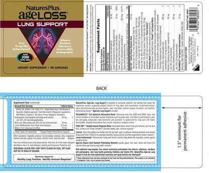 AgeLoss Lung Support - 90 Capsules