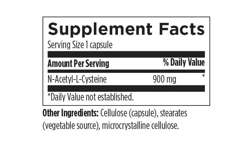 N-Acetyl-L-Cysteine - 120 capsules