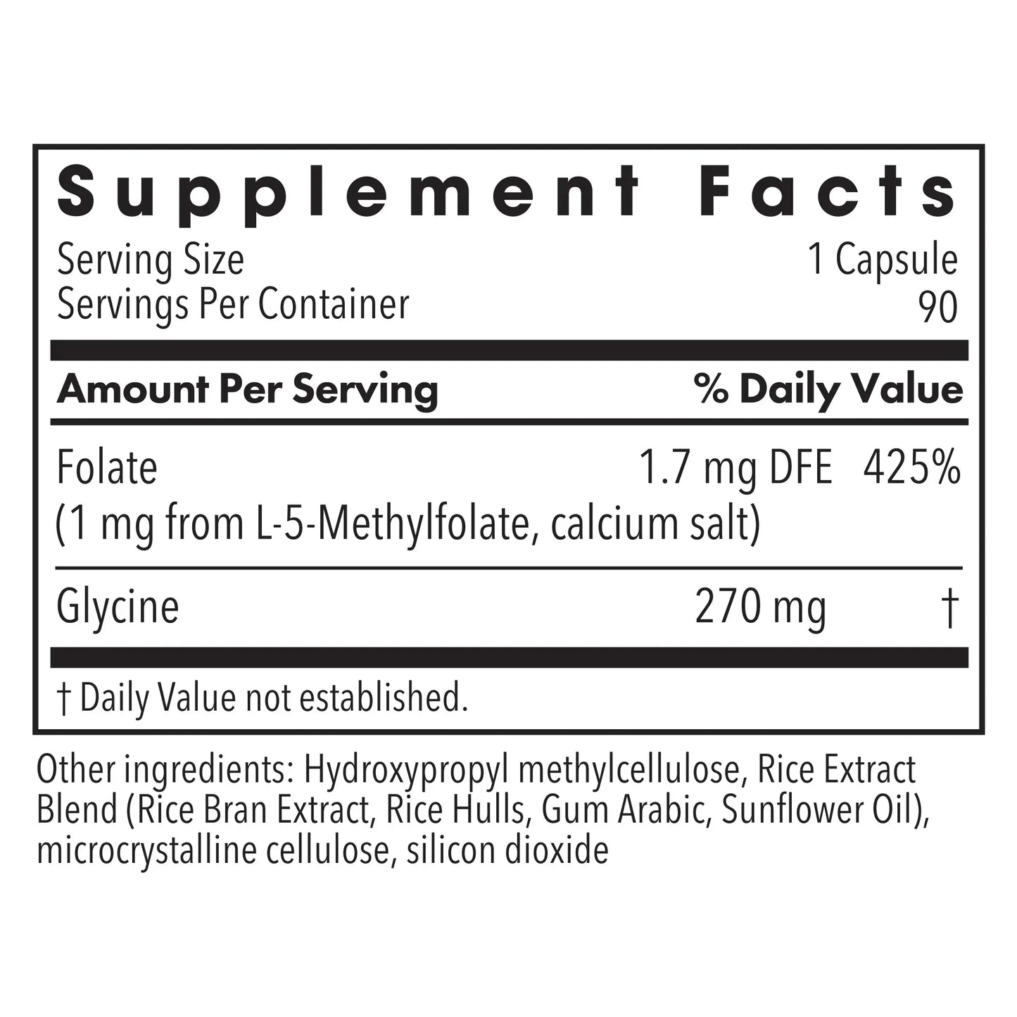 MethylPro® L Methylfolate 1 mg - 90 capsules