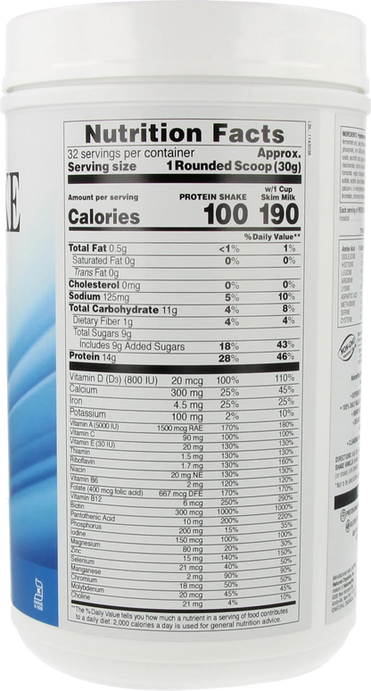 Protein Shake Vanilla - 960 g powder