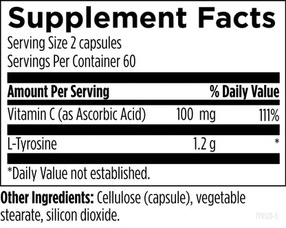 L-Tyrosine - 120 capsules