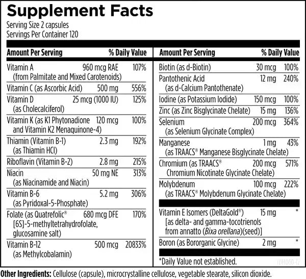 Twice Daily Multi™ - 240 capsules