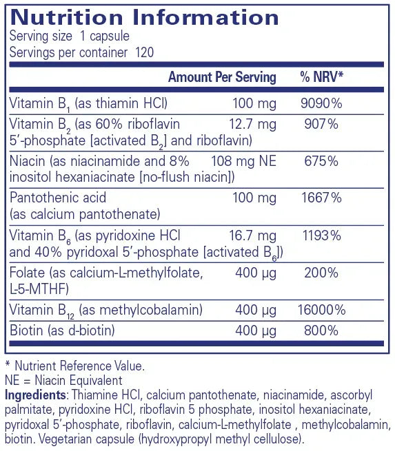 B-Complex Plus - 120 capsules