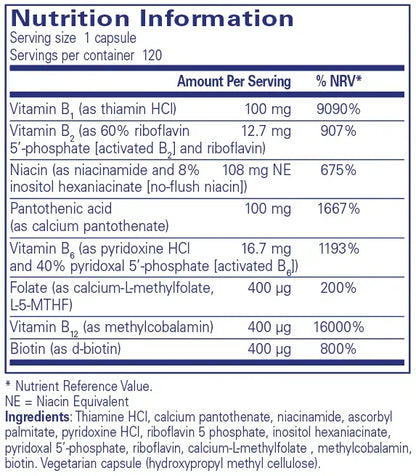 B-Complex Plus - 120 capsules