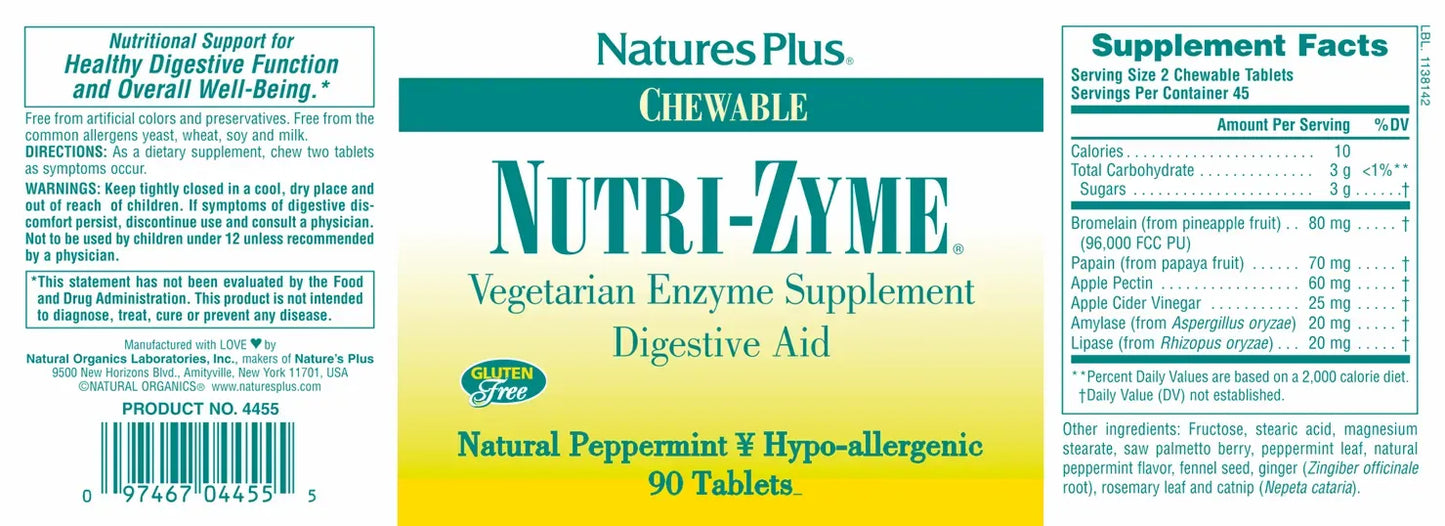 Nutri-Zyme - 90 Lozenges