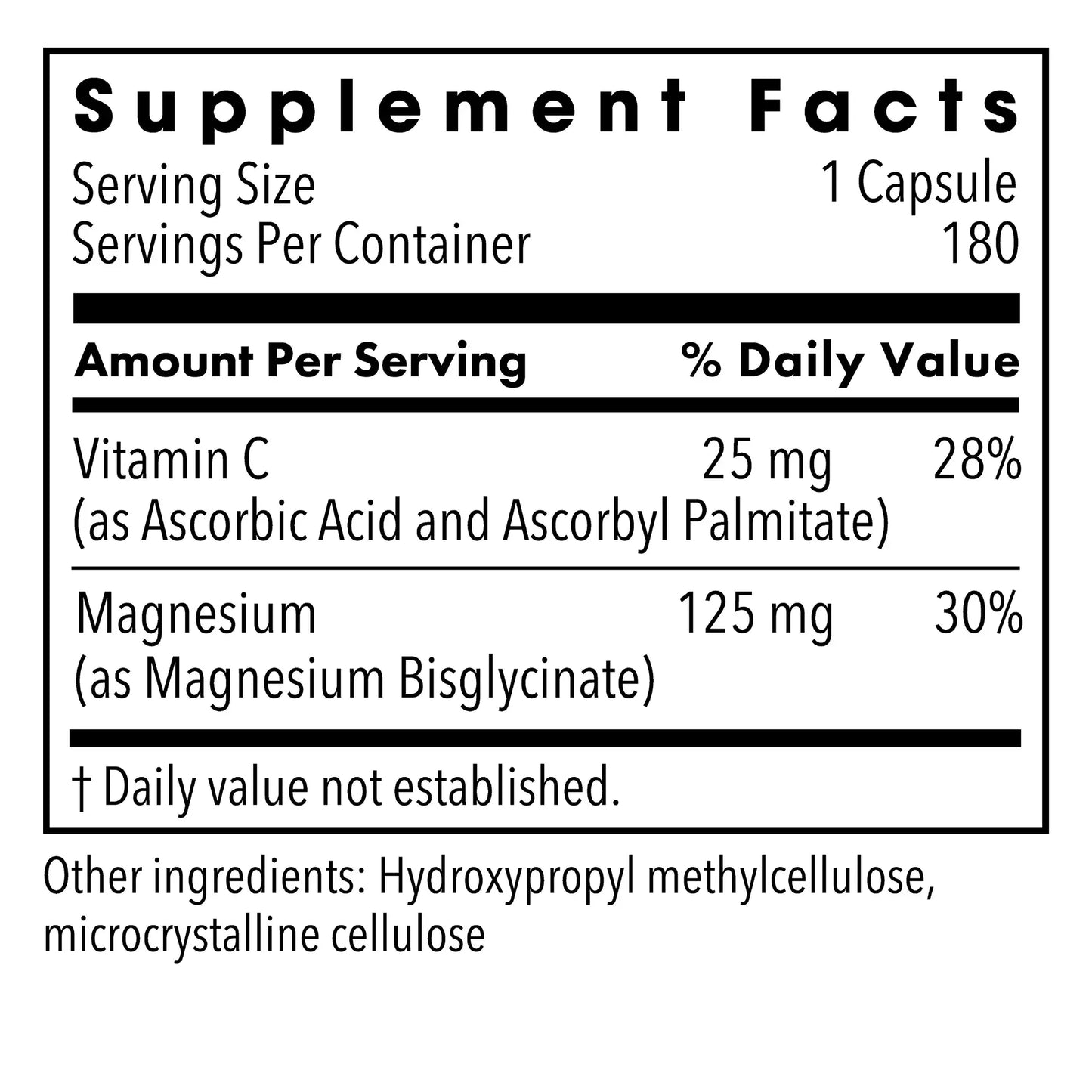 Magnesium Glycinate - 180 capsules