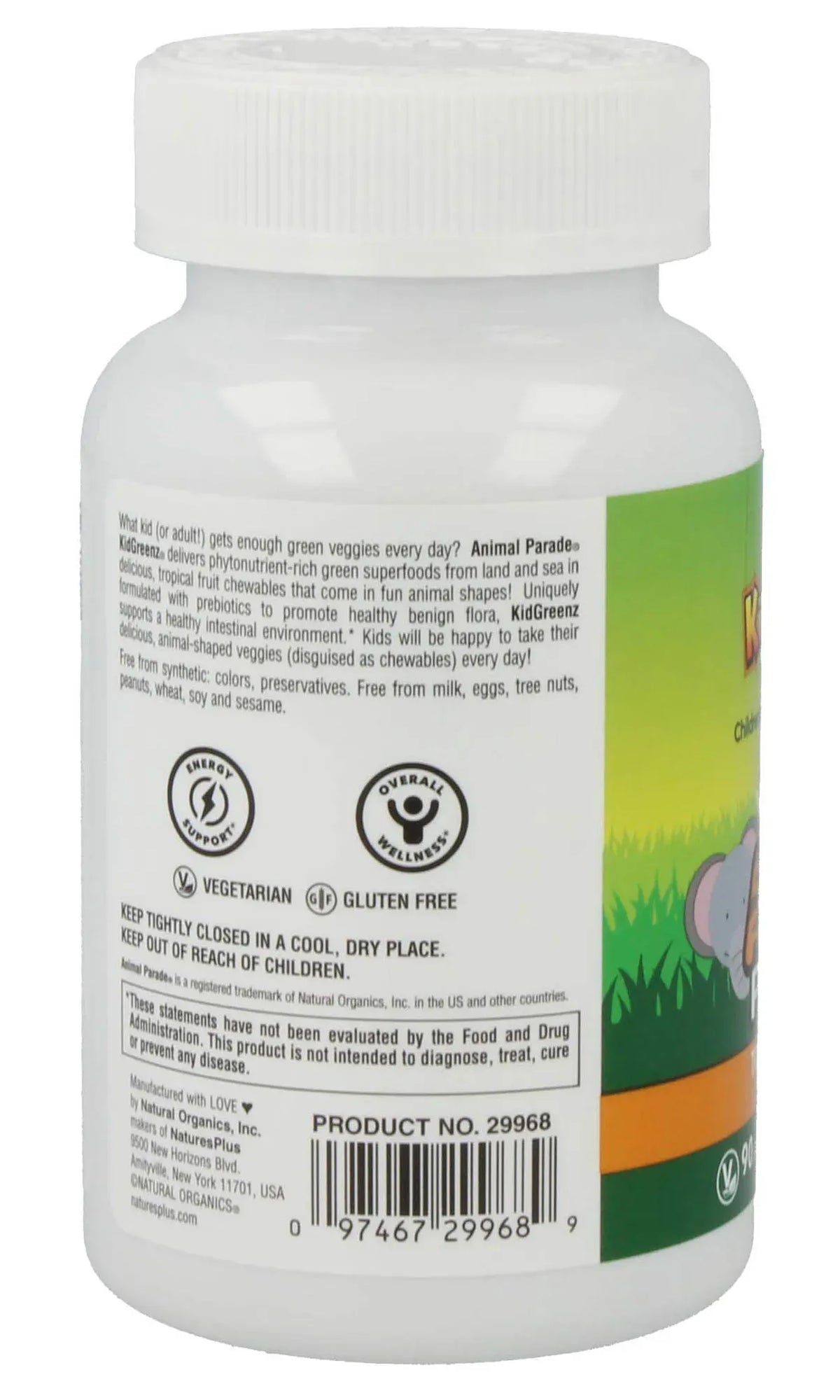 Animal Parade® KidGreenz - 90 chewables