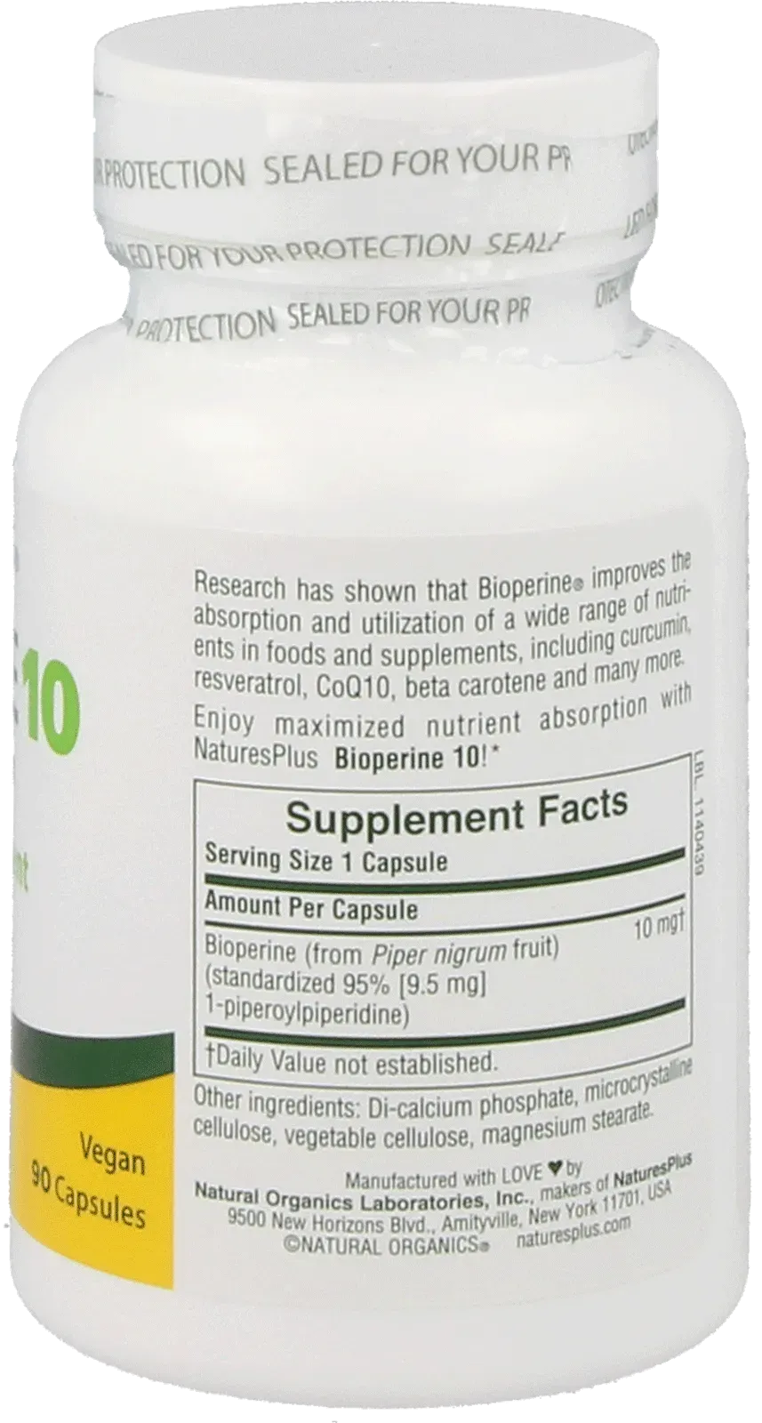 Bioperine® 10 mg - 90 Capsules