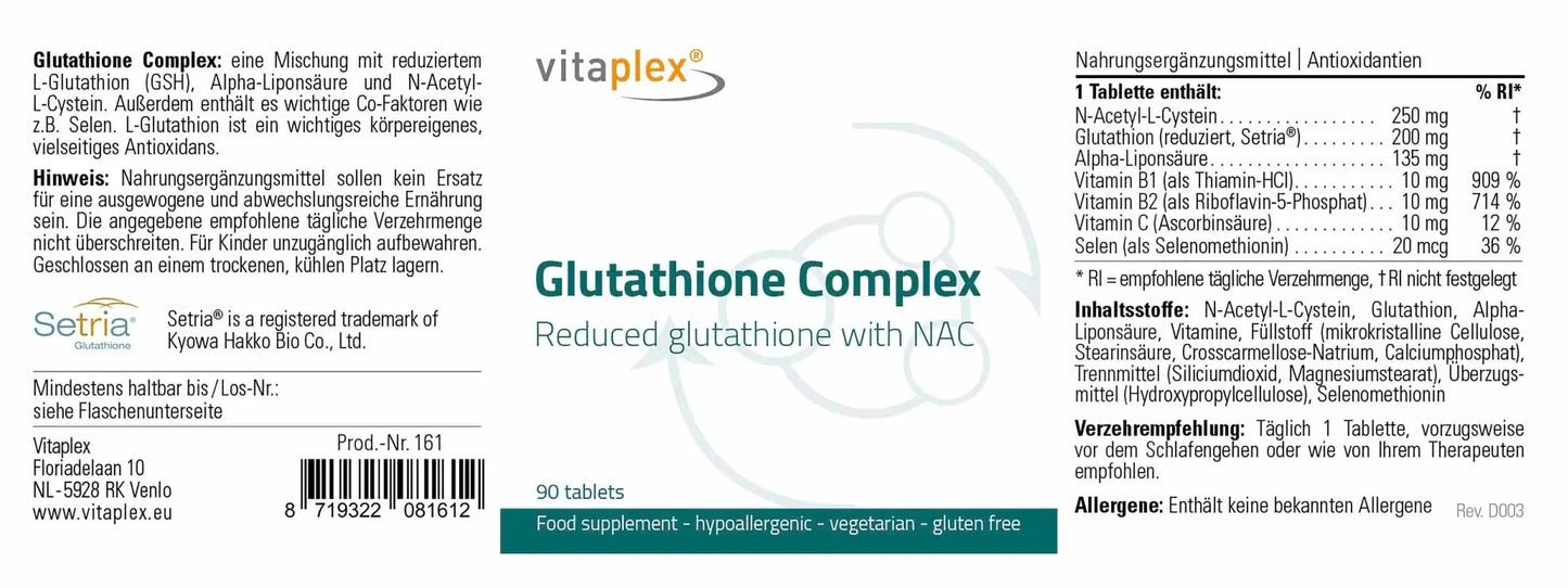Glutathione Complex - 90 tablets