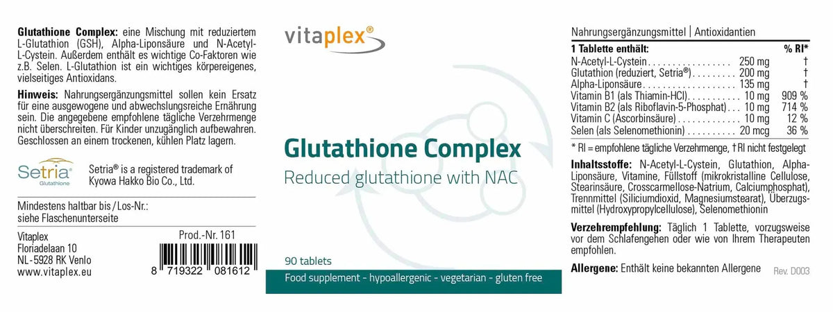 Glutathione Complex - 90 tablets