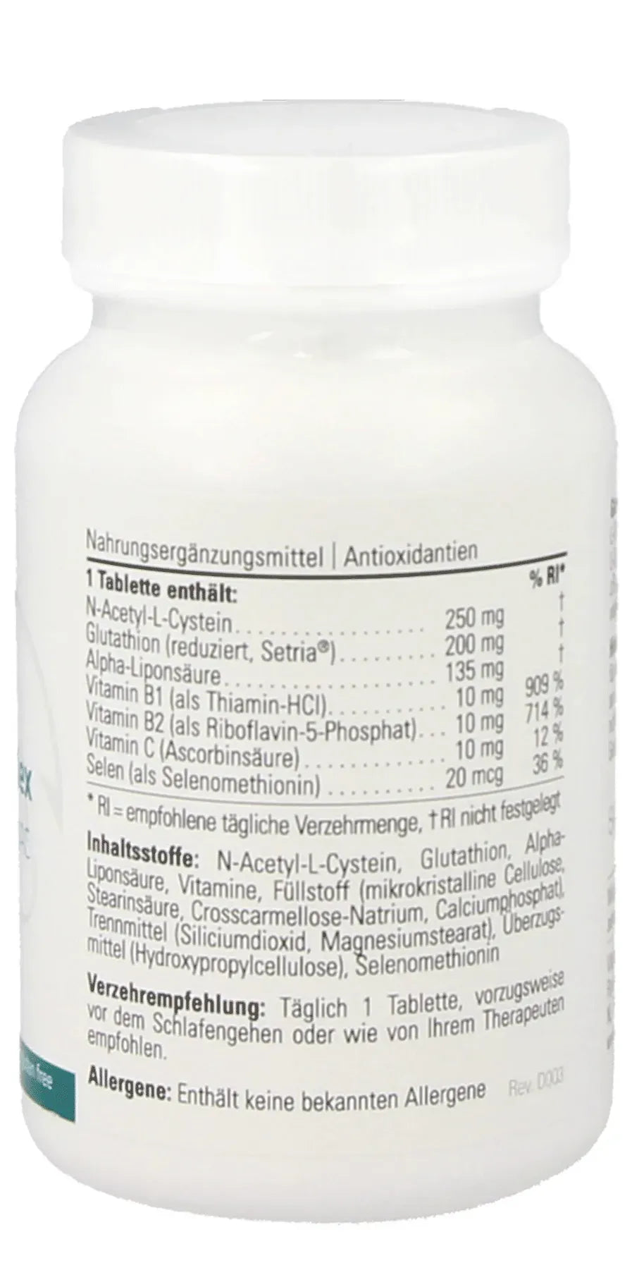 Glutathione Complex - 90 tablets