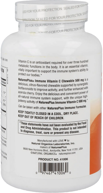 Immune Vitamin C - 100 chewables