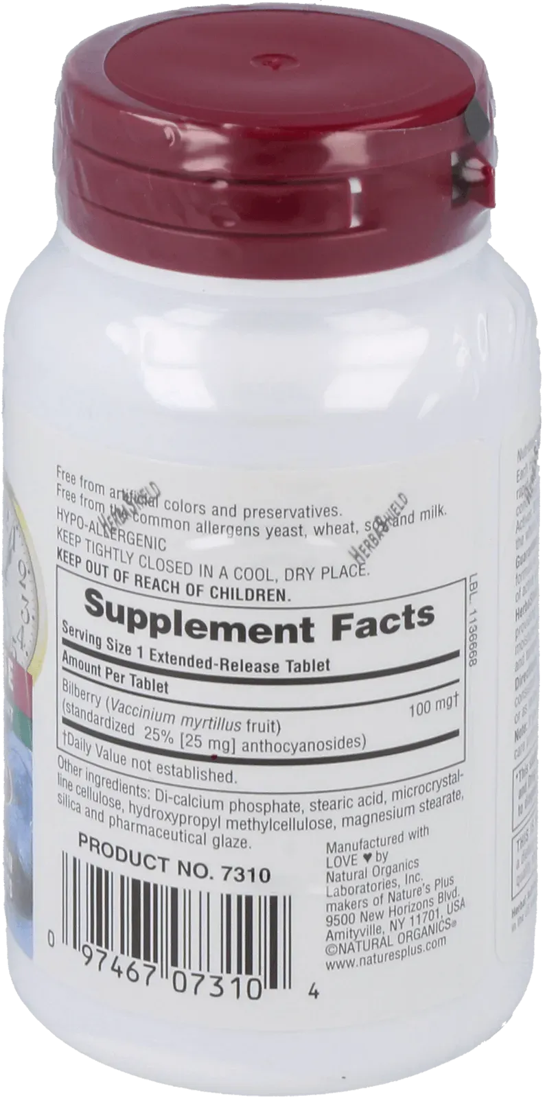 Bilberry 100 mg - 30 Tablets