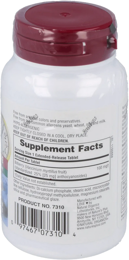 Bilberry 100 mg - 30 Tablets