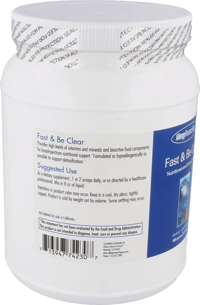 Fast & Be Clear - 900g Powder