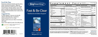 Fast & Be Clear - 900g Powder