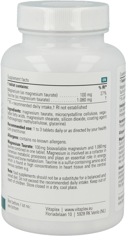 Magnesium Taurate - 90 tablets