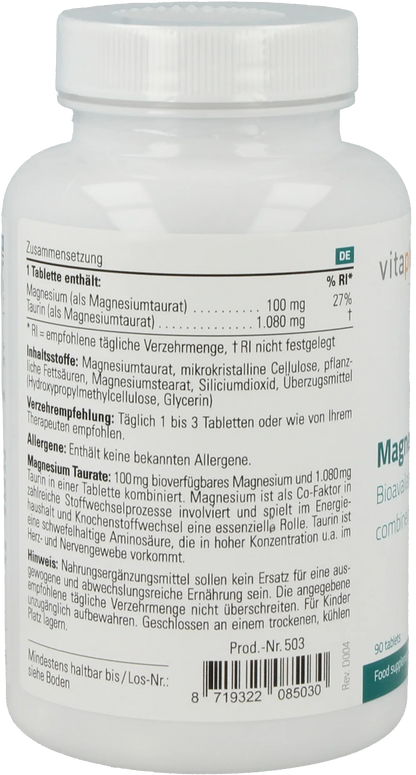 Magnesium Taurate - 90 tablets