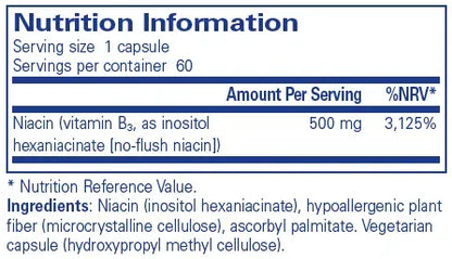 Niacitol 500 MG - 60 capsules