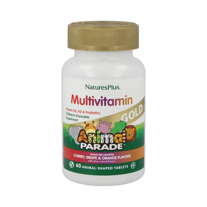 Animal Parade® Multi Gold, Assorted Flavours - 60 Chewables