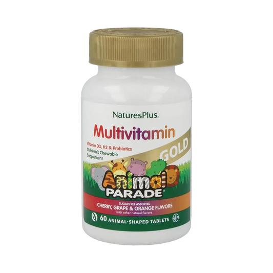 Animal Parade® Multi Gold, Assorted Flavours - 60 Chewables
