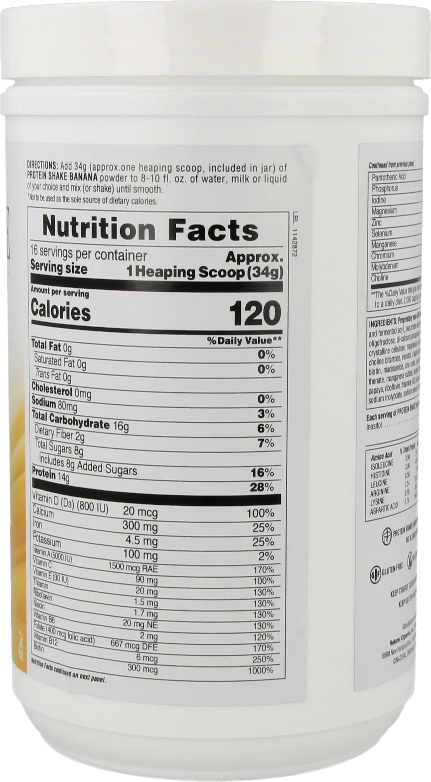 Protein Shake - Banana - 544 Powder