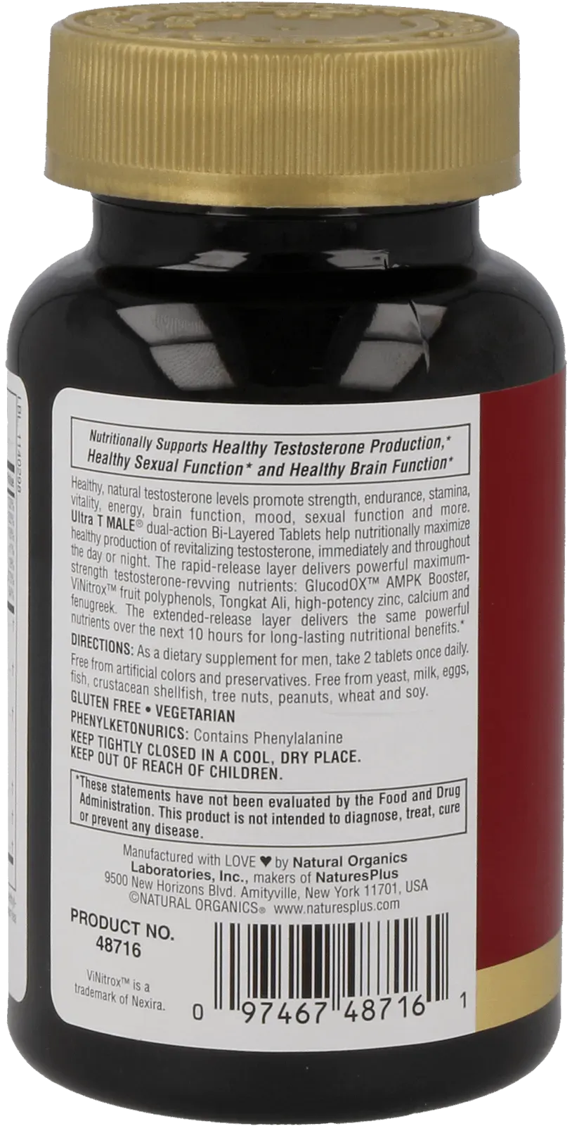 Ultra T Male - 60 Tablets