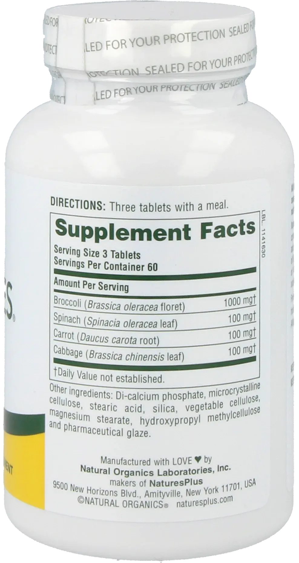 Mixed Vegetables® - 180 Tablets