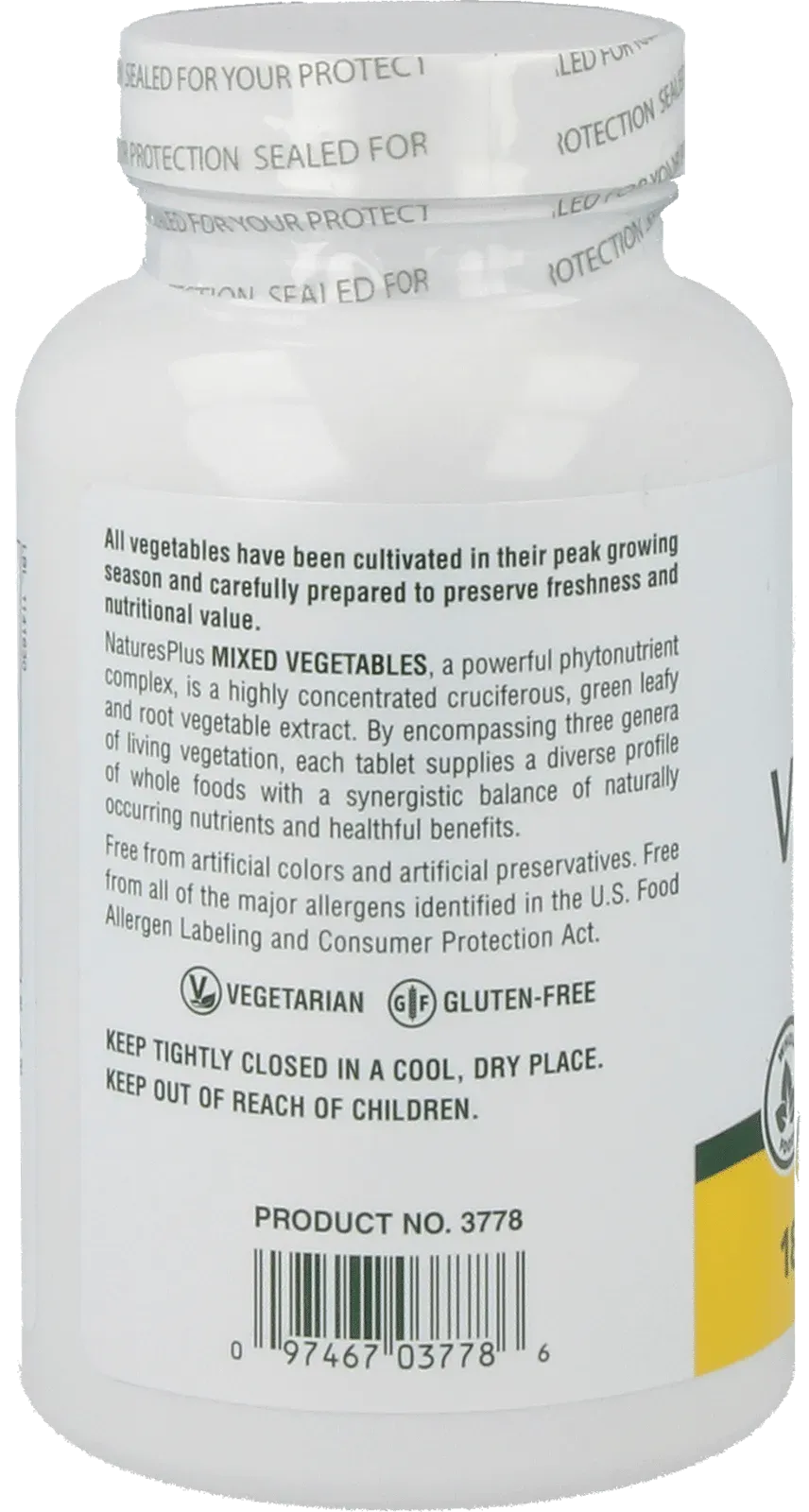 Mixed Vegetables® - 180 Tablets