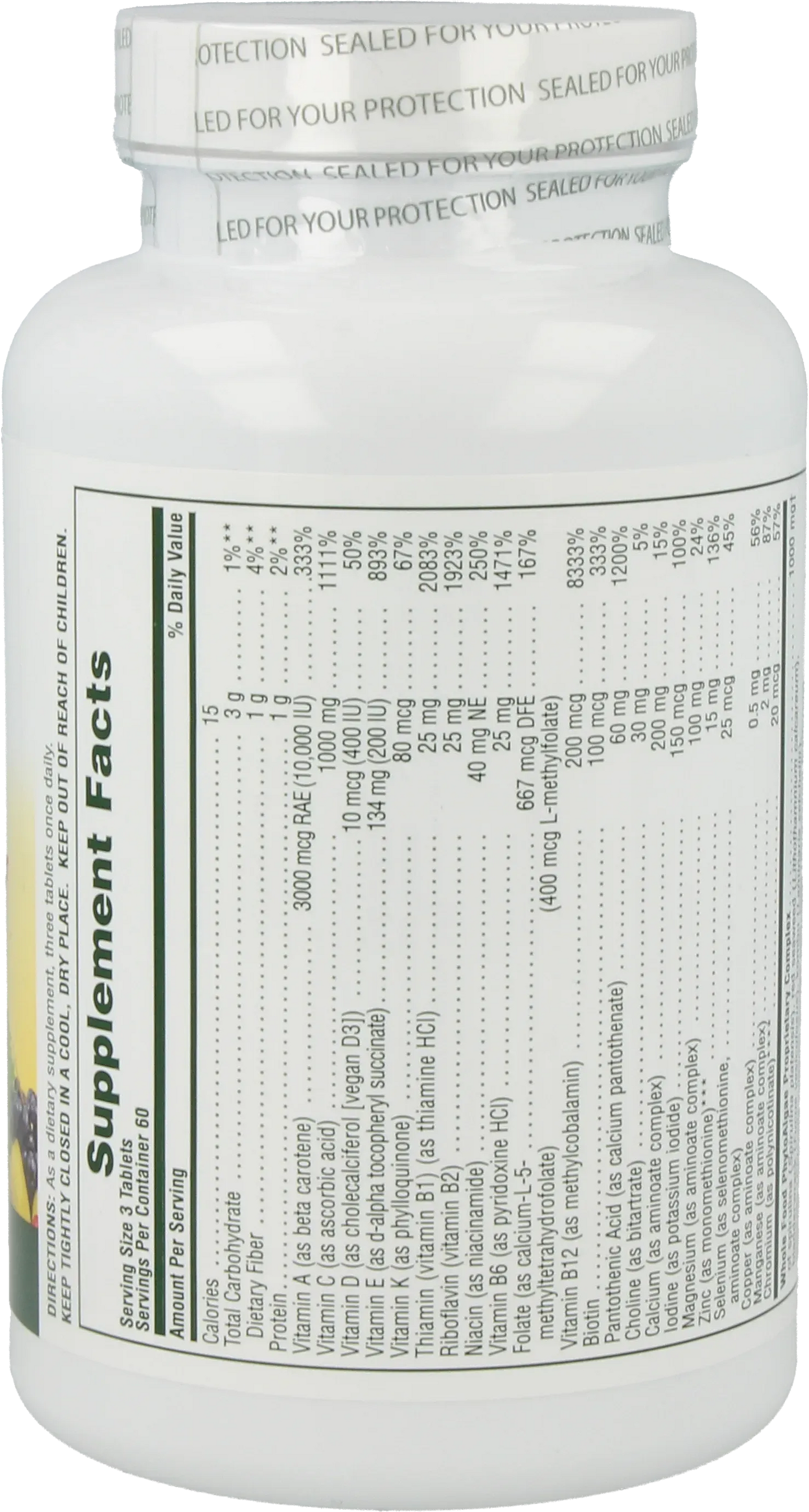 Ultra Source of Life® No Iron - 180 Tablets