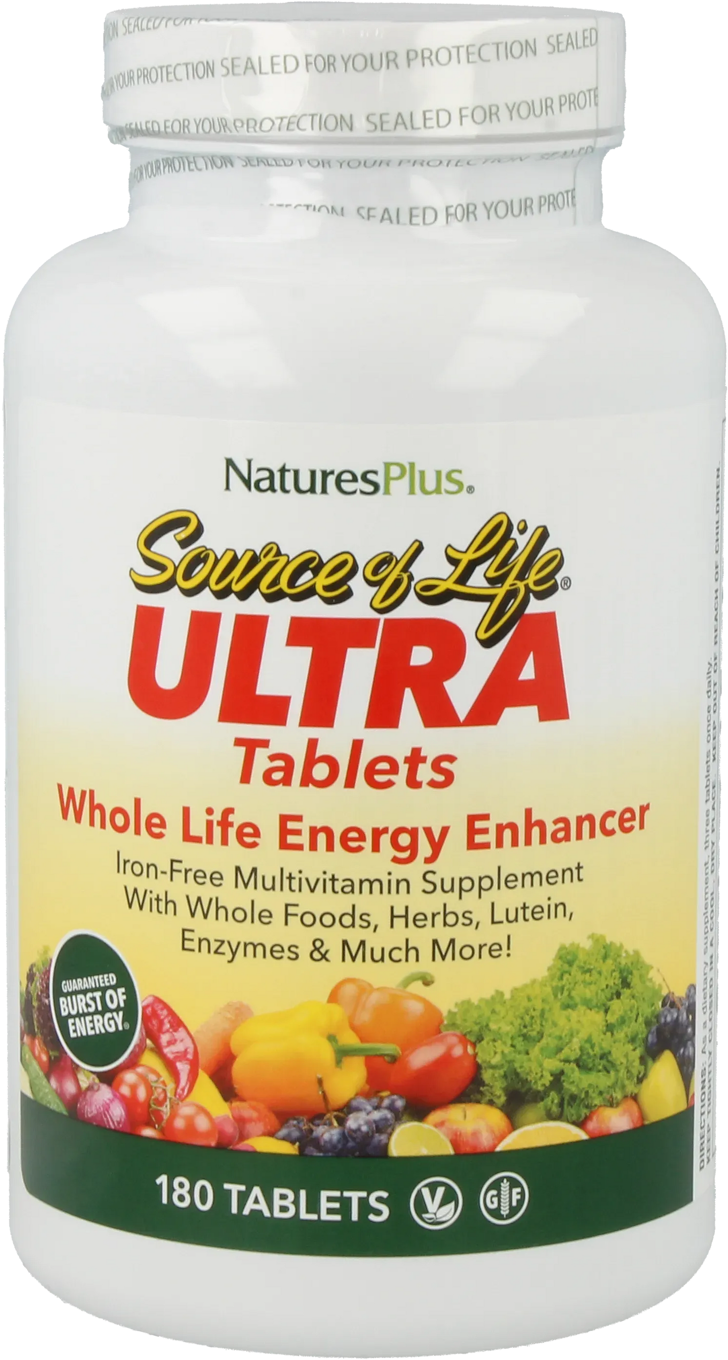 Ultra Source of Life® No Iron - 180 Tablets
