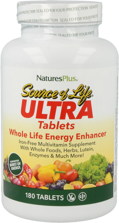 Ultra Source of Life® No Iron - 180 Tablets