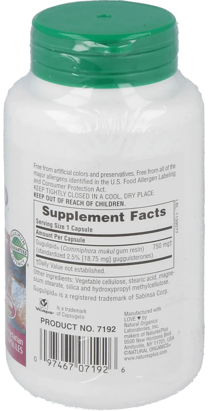 Gugulipid® 750 mg - 60 Capsules