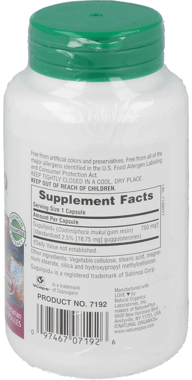 Gugulipid® 750 mg - 60 Capsules