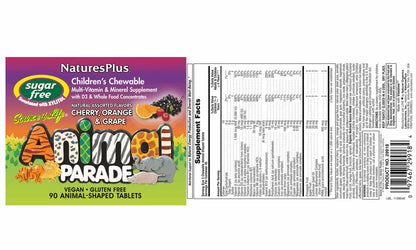 Animal Parade® Multivitamin Assorted Sugar-Free - 90 chewables
