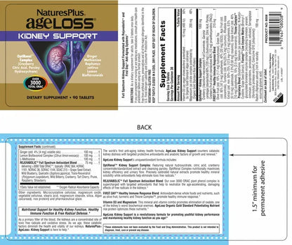 AgeLoss Kidney Support, 90 Tabl. - 90 Tablets